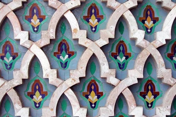 Maroko | Detale zdobnicze Meczetu Hassana II