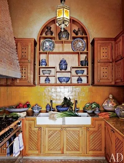 Maroko | Kuchnia urządzona w stylu marokańskim