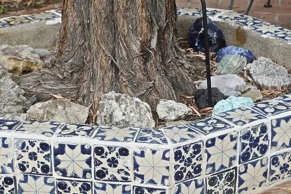 Maroko | Mozaika z ręcznie malowanych marokańskich płytek ceramicznych