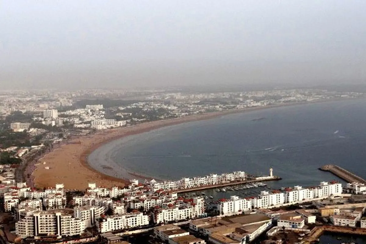 Maroko | Widok na plażę z kasby